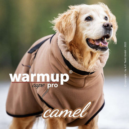 DRYUP CAPE Bademantel - 2in1 Warmup Wendecape Pro Camel