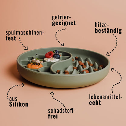 Ne&No - Anti-Schlingnapf Silikon - salbeigrün