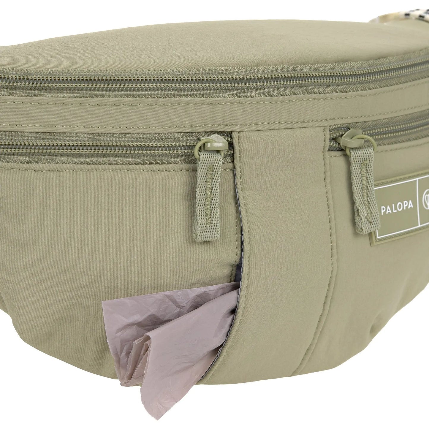 PALOPA - Leckerlibeutel Emma, Crinkled, pale oliv