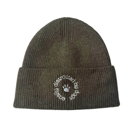 WUFFELLIEBE Haube - Easily distracted, braun