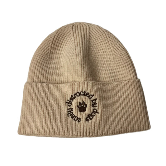 WUFFELLIEBE Haube - Easily distracted, beige