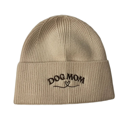 WUFFELLIEBE Haube - Dogmom, beige