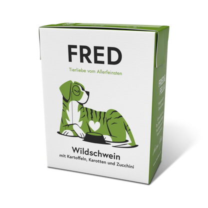 FRED Nassfutter - Wildschwein mit Kartoffeln & Karotten