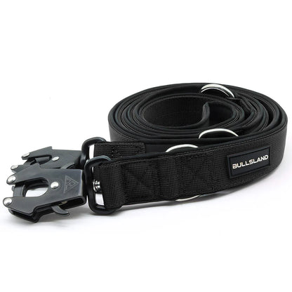 BULLSLAND DOGWEAR - Leine 3-fach verstellbar 2,2m - Schwarz