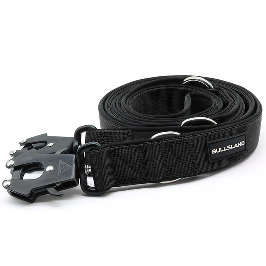 BULLSLAND DOGWEAR - Leine 3-fach verstellbar 2,2m - Schwarz