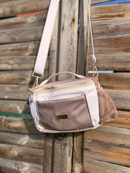 WUFFELLIEBE -ALL IN Walking Bag, LEO greige