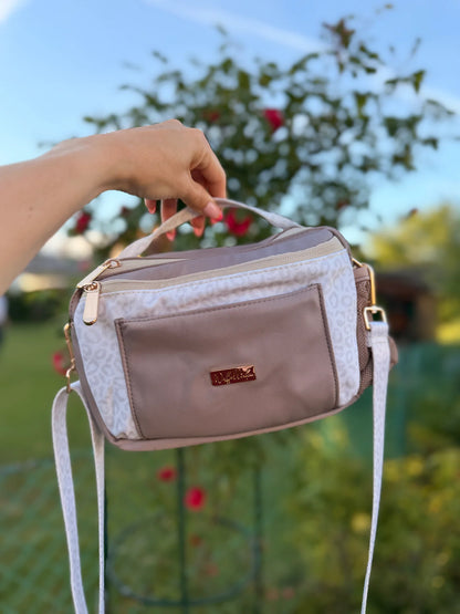 WUFFELLIEBE -ALL IN Walking Bag, LEO greige