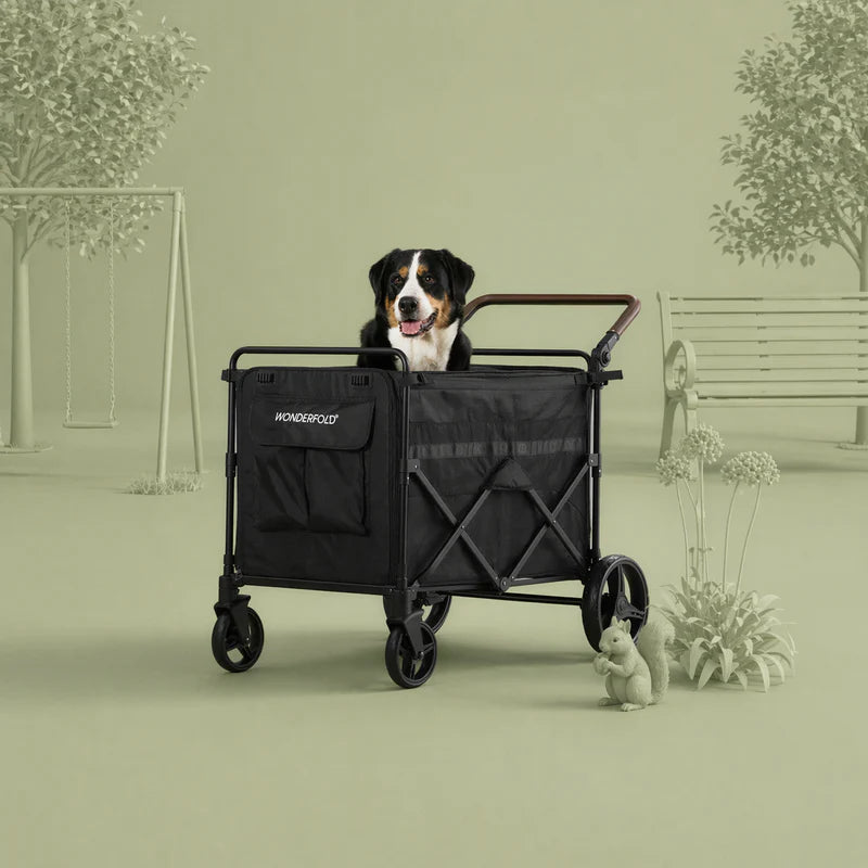 WonderfoldPet - Hundebuggy MAX, schwarz (auf BESTELLUNG)