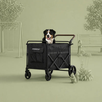 WonderfoldPet - Hundebuggy MAX, schwarz (auf BESTELLUNG)