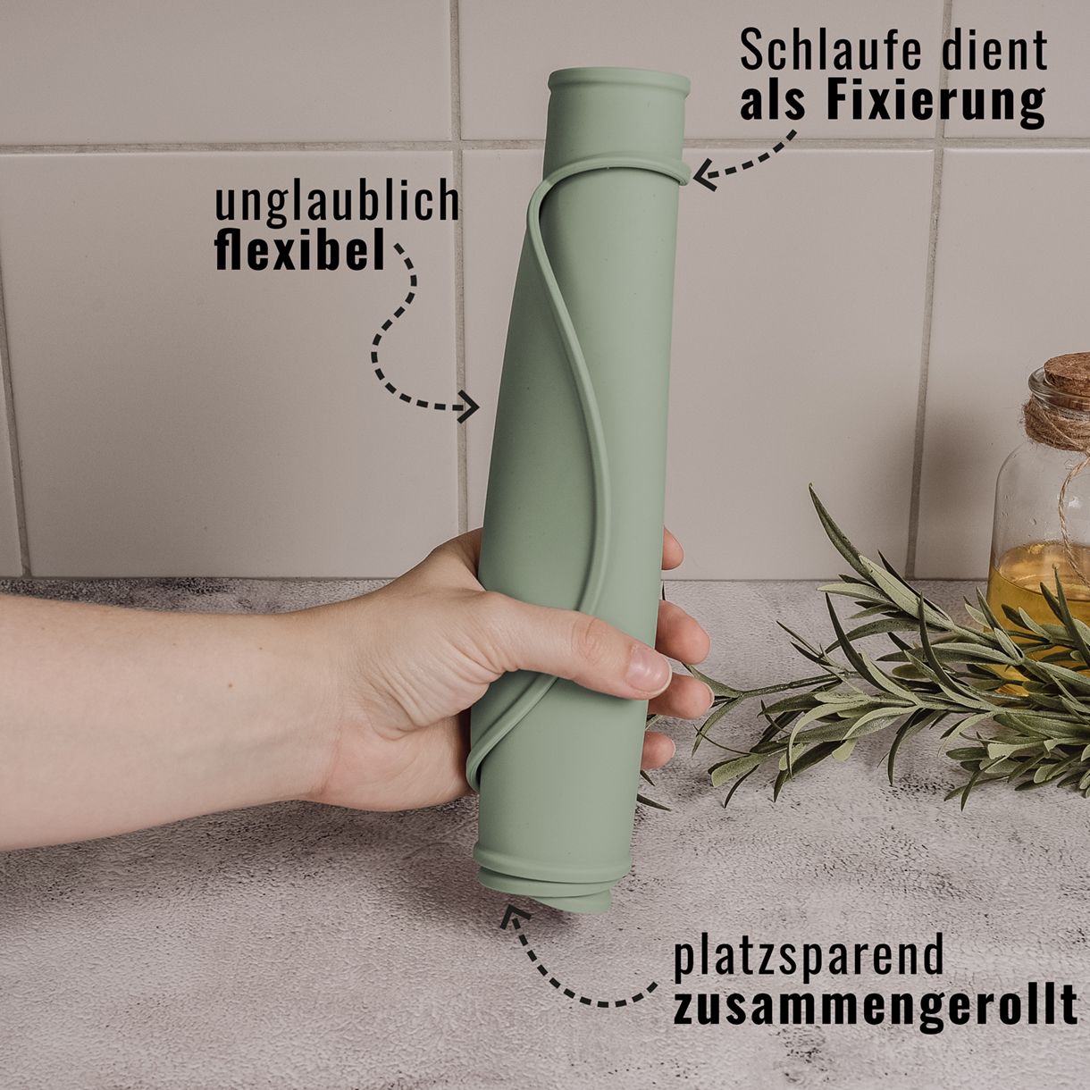 Ne&No - Napfunterlage Silikon - Salbeigrün