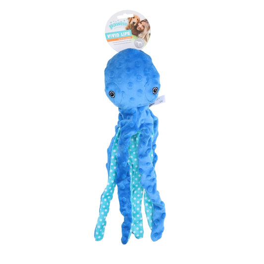 PAWISE - Plush Octopus, blau