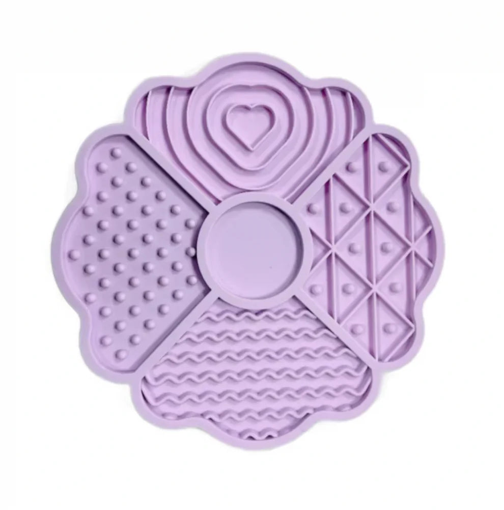 FELLEVER & PAWAYS Schleckmatte - "Kleeblatt", lavender