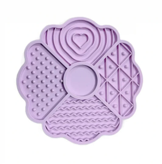 FELLEVER & PAWAYS Schleckmatte - "Kleeblatt", lavender