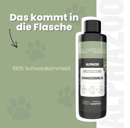 ALPHAZOO - Premium Schwarzkümmelöl 250ml