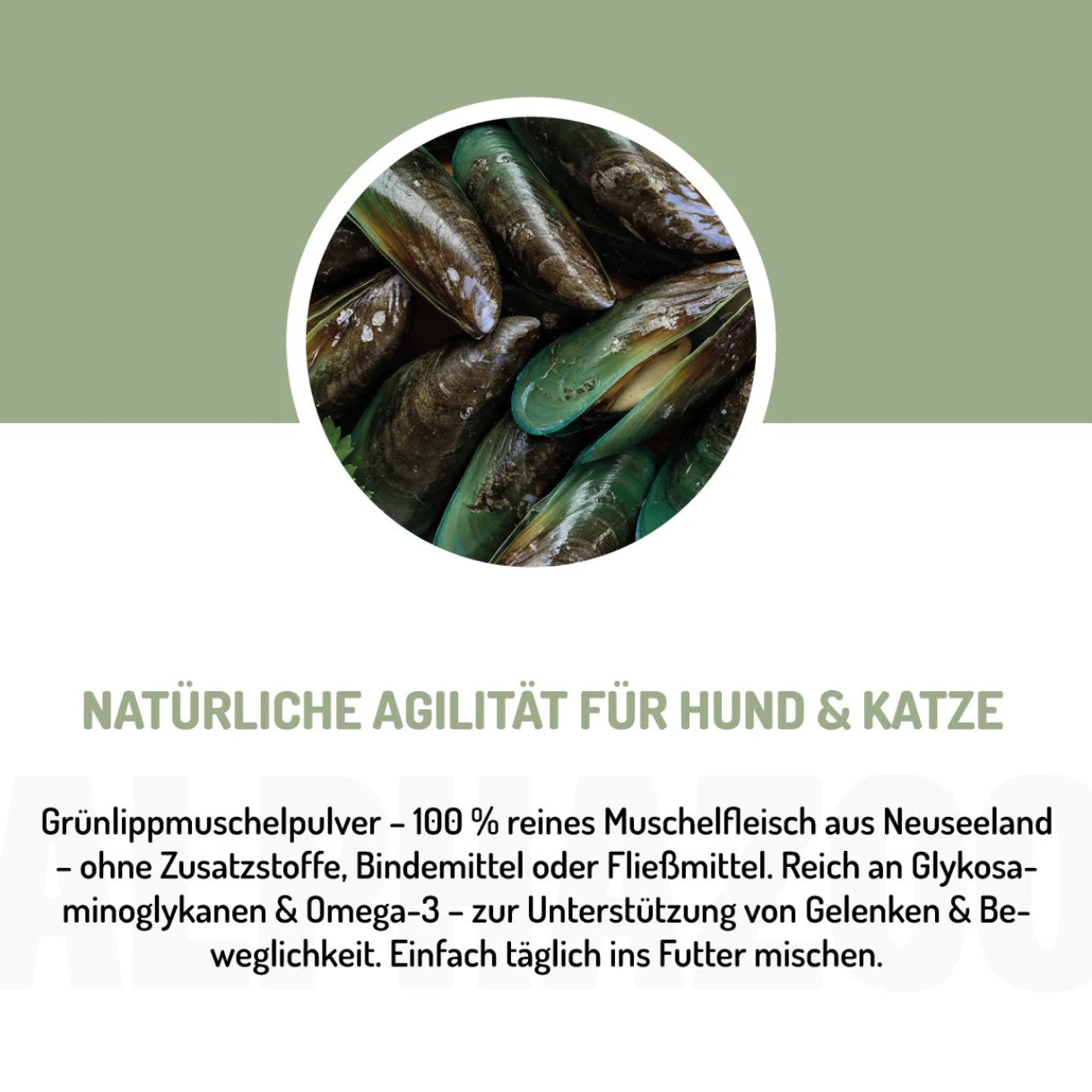 ALPHAZOO - Grünlippmuschel-Pulver
