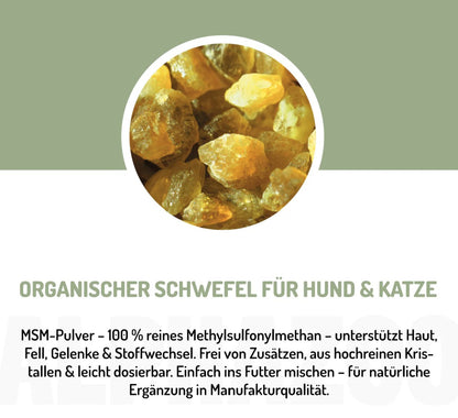ALPHAZOO - MSM Schwefel-Pulver