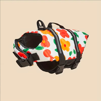 Schwimmweste für Hunde - Retroblume