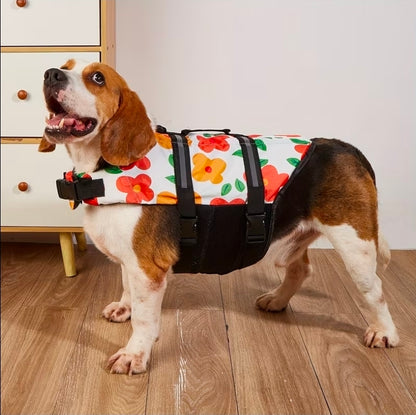 Schwimmweste für Hunde - Retroblume