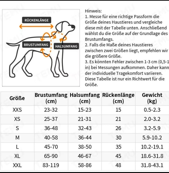 Schwimmweste für Hunde - Retroblume