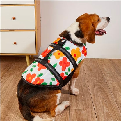 Schwimmweste für Hunde - Retroblume