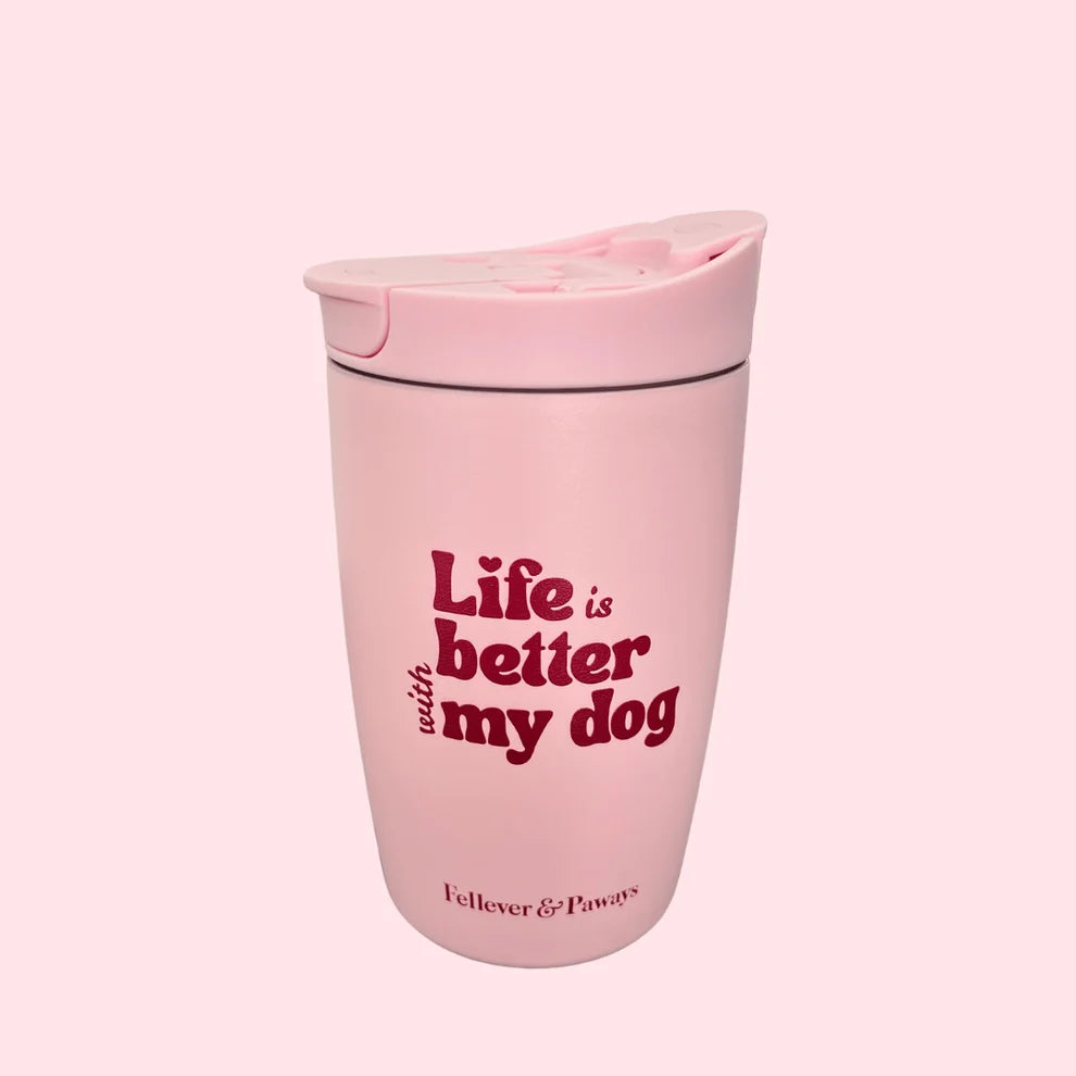 FELLEVER & PAWAYS - Thermobecher "Life is better with my dog"