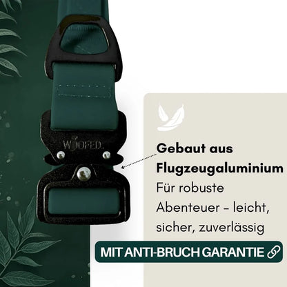 WOOFED - Halsband Wooflex Tactical, hunting green