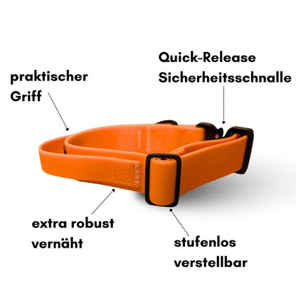 WOOFED - Halsband Wooflex Tactical, sunset orange