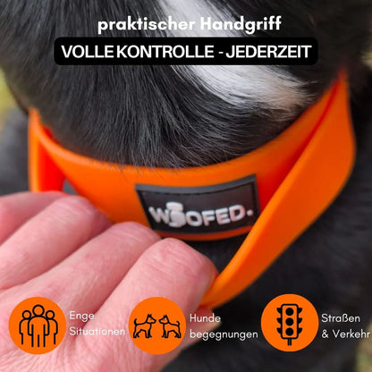 WOOFED - Halsband Wooflex Tactical, sunset orange