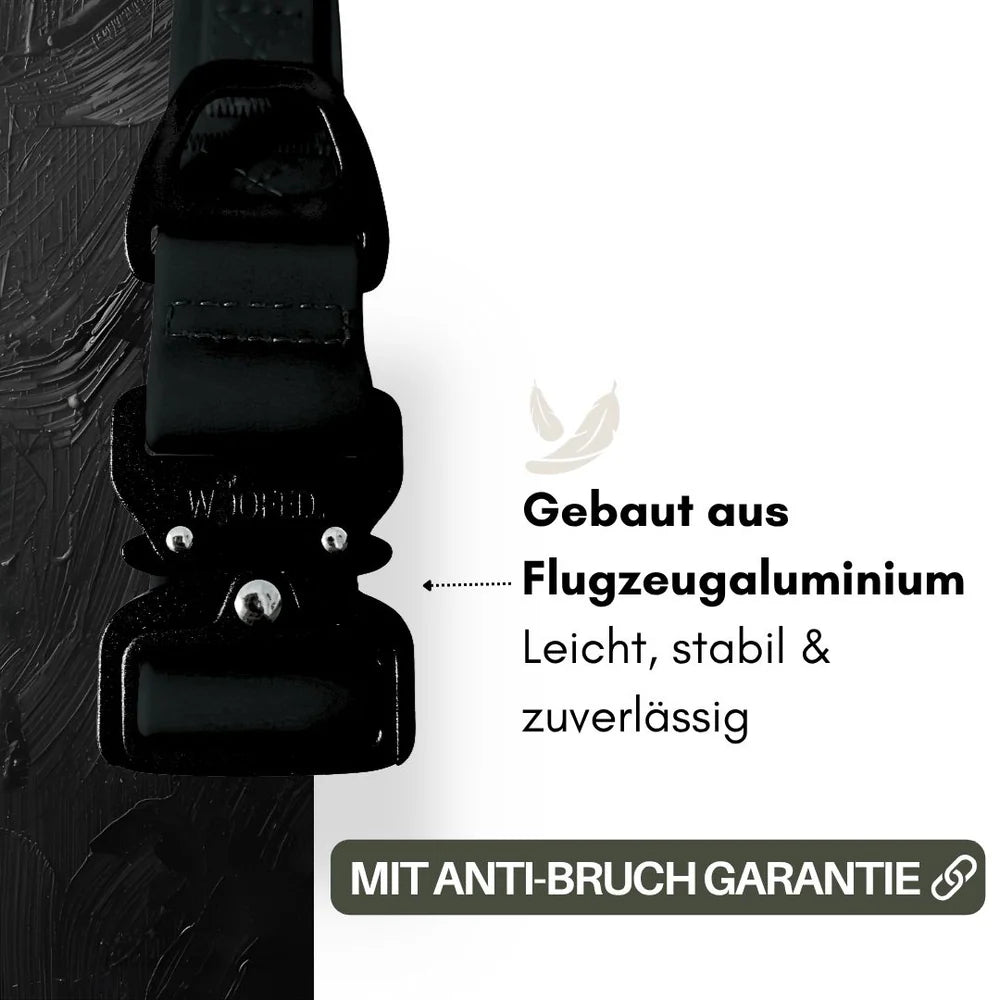 WOOFED - Halsband Wooflex Tactical, phantom black