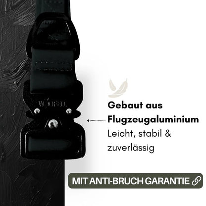 WOOFED - Halsband Wooflex Tactical, phantom black