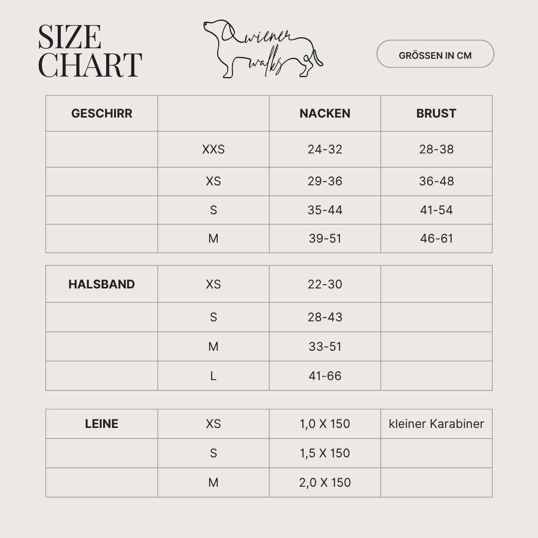 WIENER WALKS - Geschirr Pineberry