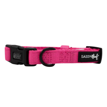 SASSY WOOF Halsband - Neonpink