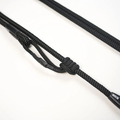 RINGHIO - Verstellbare Leine, Schwarz (classic Karabiner)