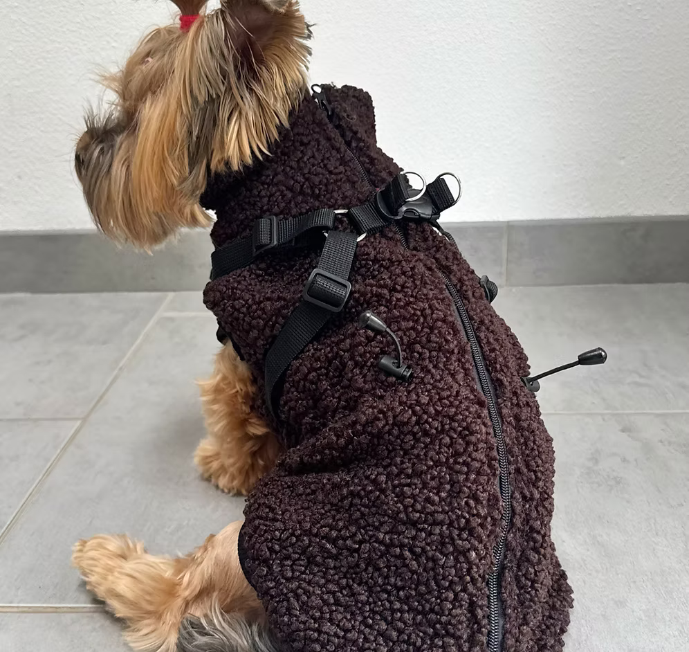 HAPPYMAFFI Teddyjacke - dunkelbraun