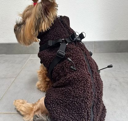 HAPPYMAFFI Teddyjacke - dunkelbraun