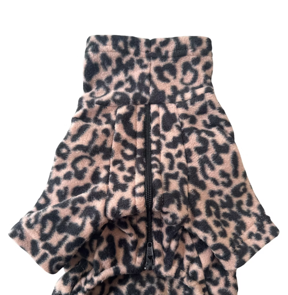 HAPPYMAFFI Fleece Anzug - Leo braun/schwarz