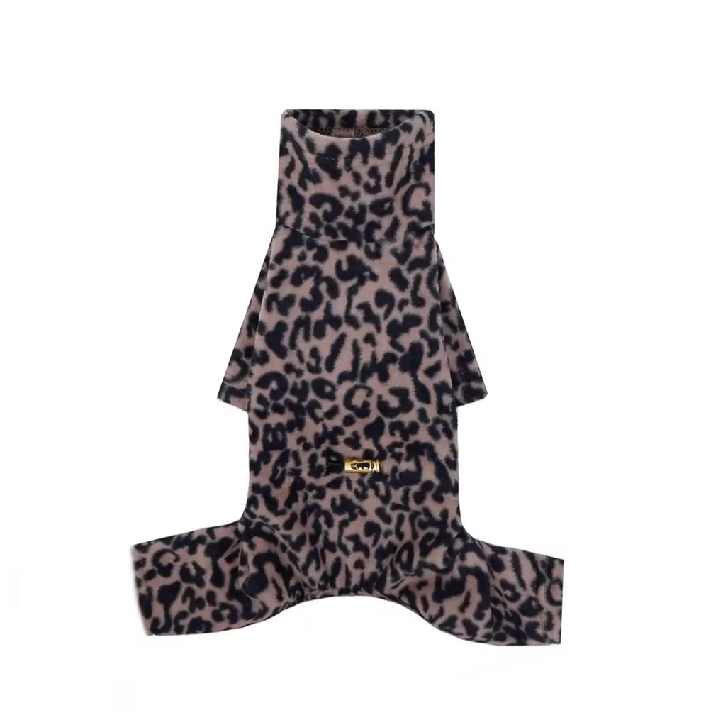 HAPPYMAFFI Fleece Anzug - Leo braun/schwarz