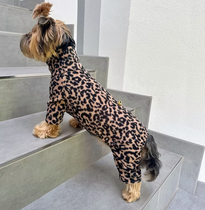 HAPPYMAFFI Fleece Anzug - Leo braun/schwarz