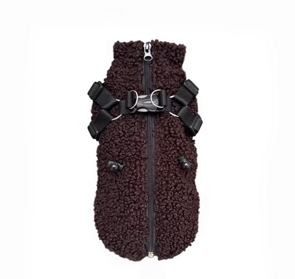 HAPPYMAFFI Teddyjacke - dunkelbraun