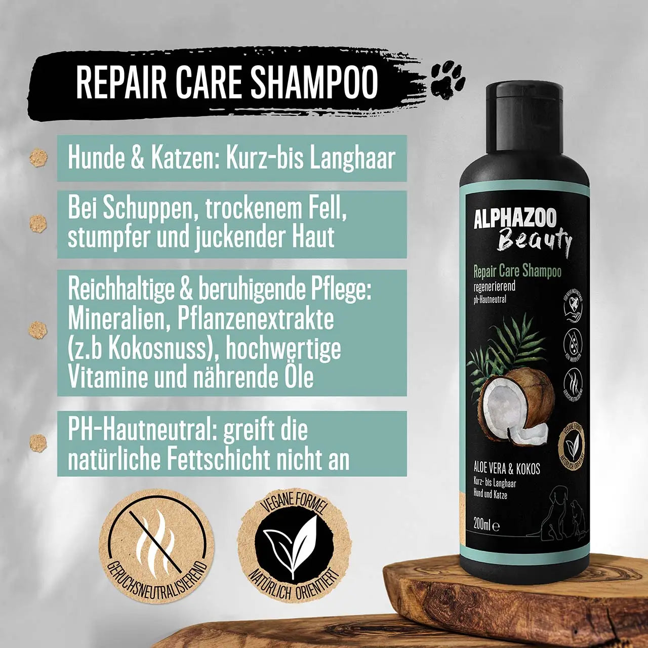 ALPHAZOO -Repair Care Shampoo