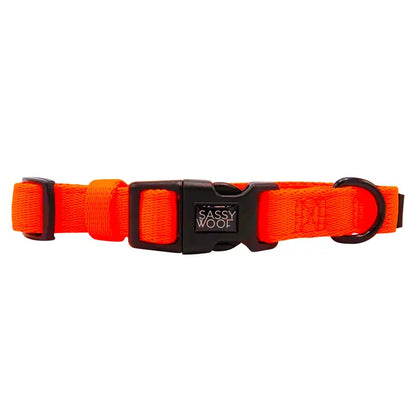 SASSY WOOF Halsband - Neonorange