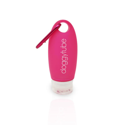 DOGGYROLLER - Doggytube rosa mit Karabiner