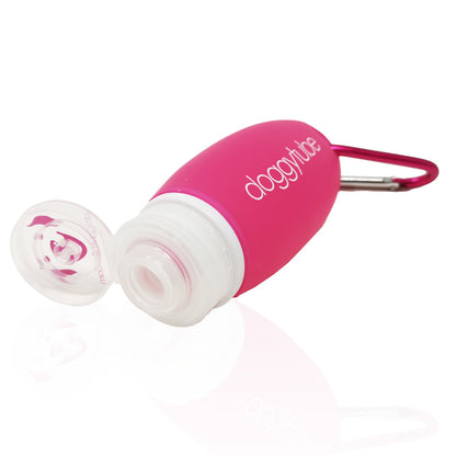 DOGGYROLLER - Doggytube rosa mit Karabiner