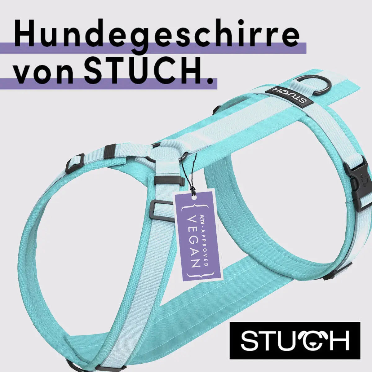 STUCH - Geschirr gepolstert, Türkis