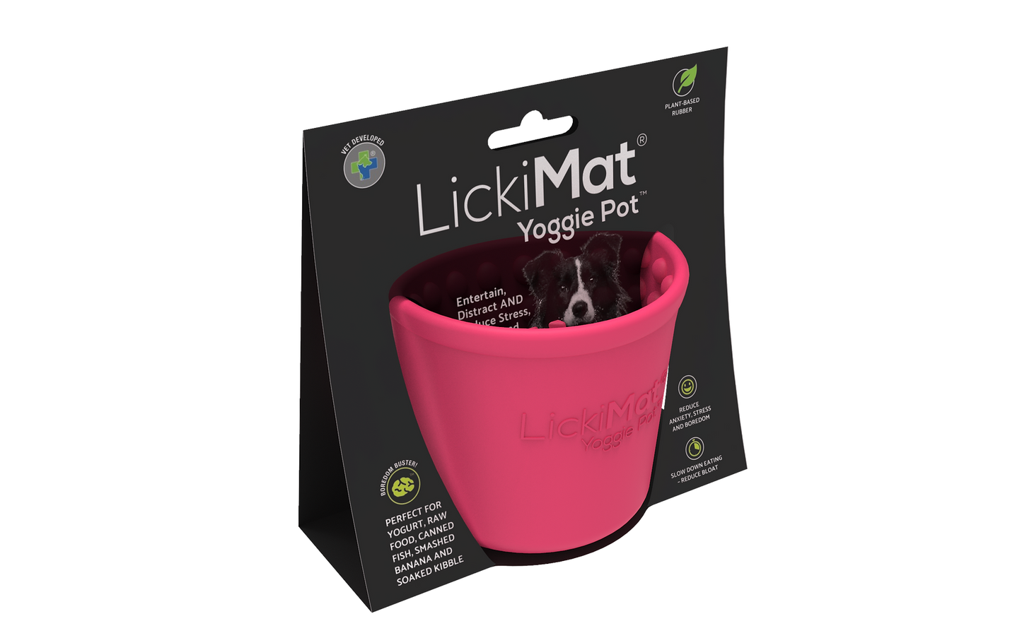 LICKIMAT® - Schleckmatte Yoggie Pot TM rosa
