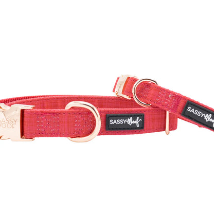 SASSY WOOF Halsband - Merlot