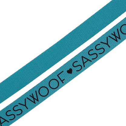 SASSY WOOF Leine - Neonblau