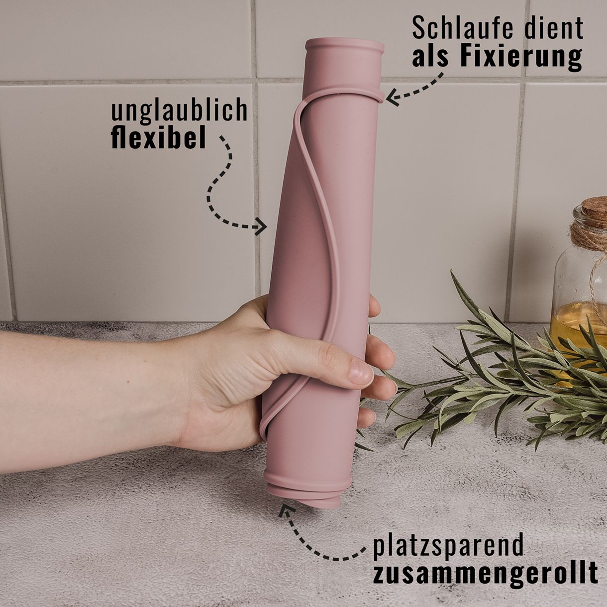 Ne&No - Napfunterlage Silikon - rose