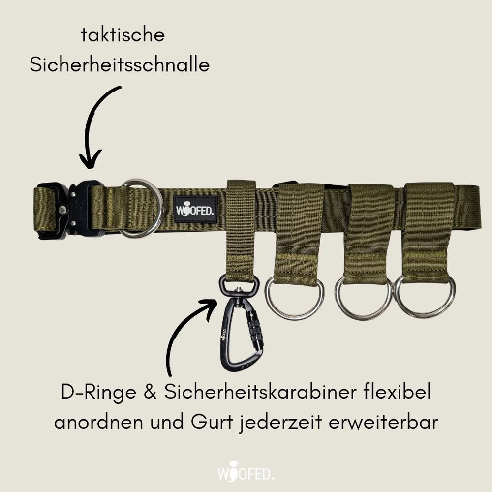 WOOFED - Gassigürtel navy