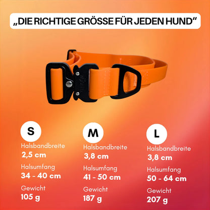 WOOFED - Halsband Wooflex Tactical, sunset orange